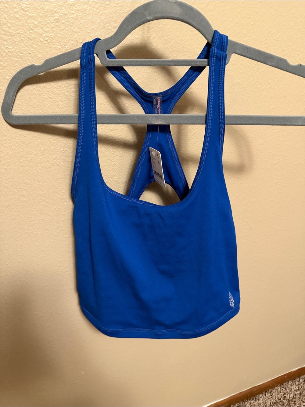 FP Movement by Free People Bold Blue Racerback Crop Sports Bra